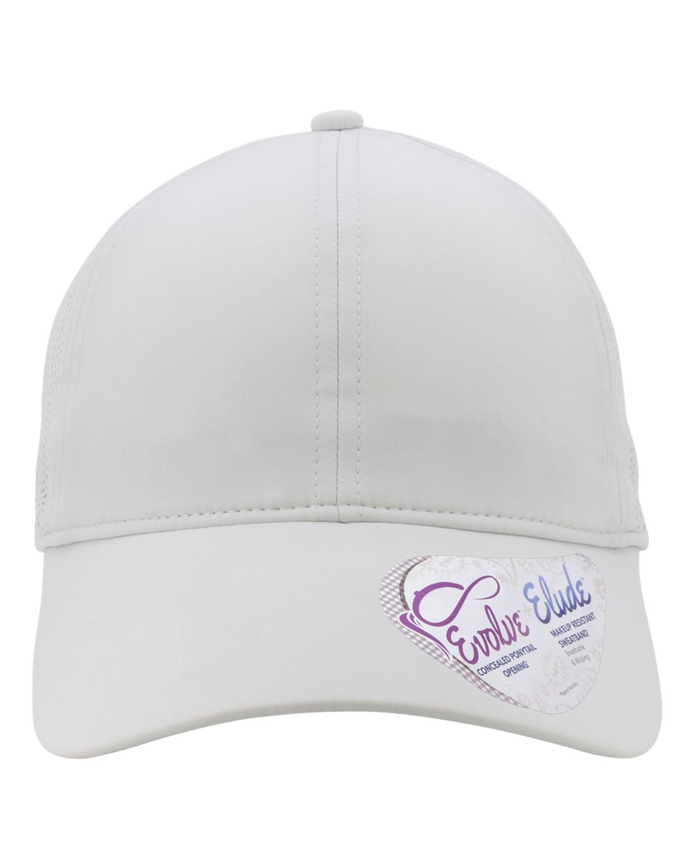 Infinity Her Women's Perforated Performance Cap. GABY - Light Grey/ Snow Leopard