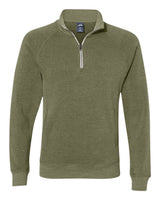 J. America Men's Triblend Quarter-Zip Sweatshirt. 8869 - Olive Triblend