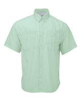 Paragon Men's Hatteras Performance Short Sleeve Fishing Shirt. 700 - Mint Green