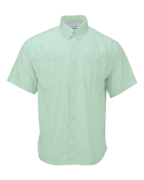 Paragon Men's Hatteras Performance Short Sleeve Fishing Shirt. 700 - Mint Green