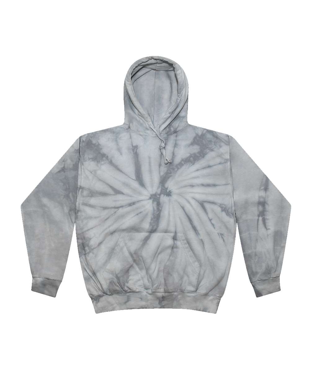 Colortone Youth Tie-Dyed Hooded Sweatshirt. 8777Y - Spider Silver