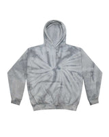 Colortone Youth Tie-Dyed Hooded Sweatshirt. 8777Y - Spider Silver