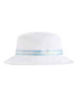 Imperial The Oxford Performance Bucket Hat. 1371P - White/ Light Blue