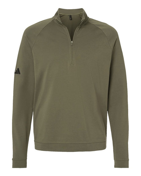 Adidas Men's Club Quarter-Zip Pullover. A598 - Olive Strata