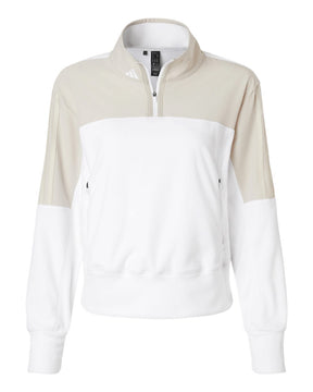 Adidas Women's Fleece Quarter-Zip Pullover. A601 - Alumina
