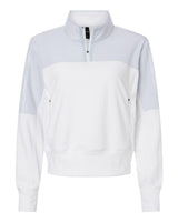 Adidas Women's Fleece Quarter-Zip Pullover. A601 - Halo Blue