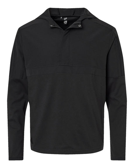 Adidas Men's Half-Zip Hooded Anorak. A607 - Black