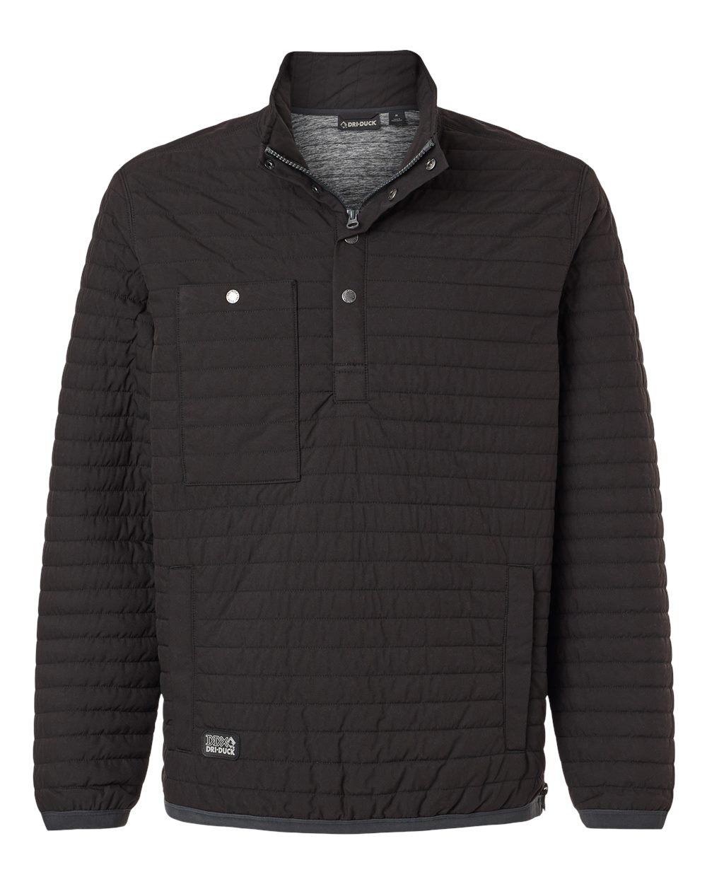 DRI DUCK Men's Keystone Quilted Pullover. 5303 - Black