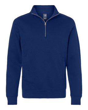 J. America Unisex Heavyweight Fleece Quarter-Zip Sweatshirt. 8717 - True Navy