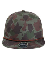Imperial The Aloha Rope Cap. DNA010 - Frog Skin Camo/ Green