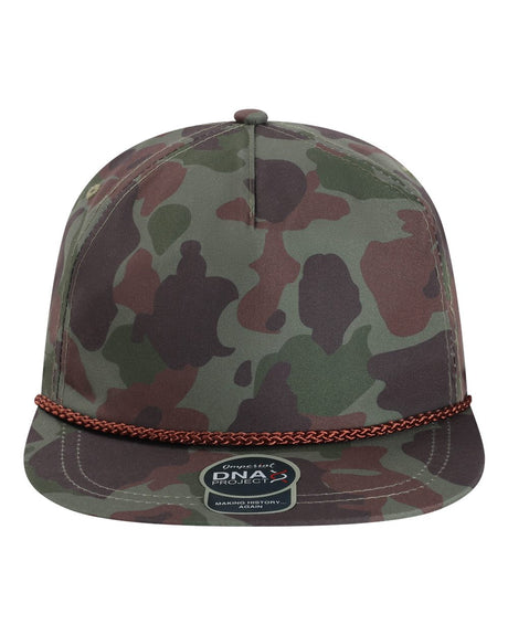 Imperial The Aloha Rope Cap. DNA010 - Frog Skin Camo/ Green