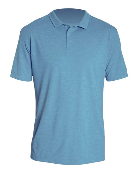 ANETIK Men's Low Pro Tech Polo. MPLPRS0 - Bahama Heathered