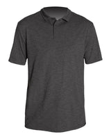 ANETIK Men's Low Pro Tech Polo. MPLPRS0 - Charcoal Heathered
