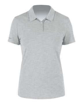 ANETIK Women's Breeze Tech Polo. WPBRZS1 - Alloy Heathered