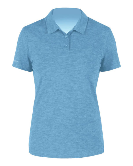 ANETIK Women's Breeze Tech Polo. WPBRZS1 - Bahama Heathered