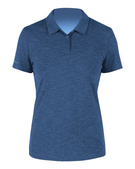 ANETIK Women's Breeze Tech Polo. WPBRZS1 - Navy Heathered