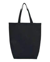 Q-Tees Non-Woven Gusset Bottom Tote. Q1251 - Black