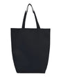 Q-Tees Non-Woven Gusset Bottom Tote. Q1251 - Black