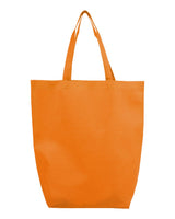Q-Tees Non-Woven Gusset Bottom Tote. Q1251 - Orange