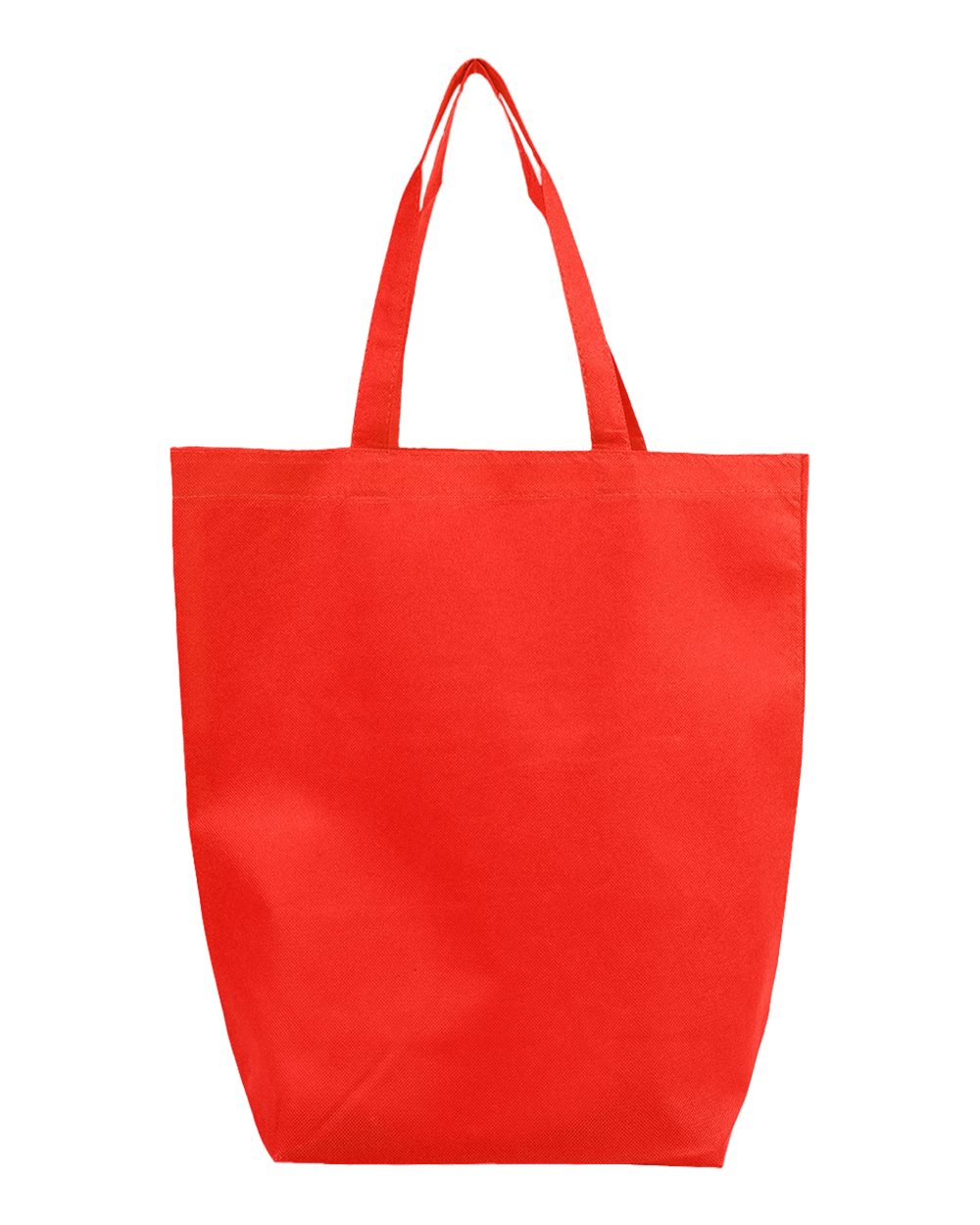 Q-Tees Non-Woven Gusset Bottom Tote. Q1251 - Red