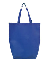 Q-Tees Non-Woven Gusset Bottom Tote. Q1251 - Royal