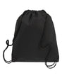 Q-Tees Non-Woven Drawstring Bag. Q1235 - Black