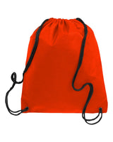Q-Tees Non-Woven Drawstring Bag. Q1235 - Orange