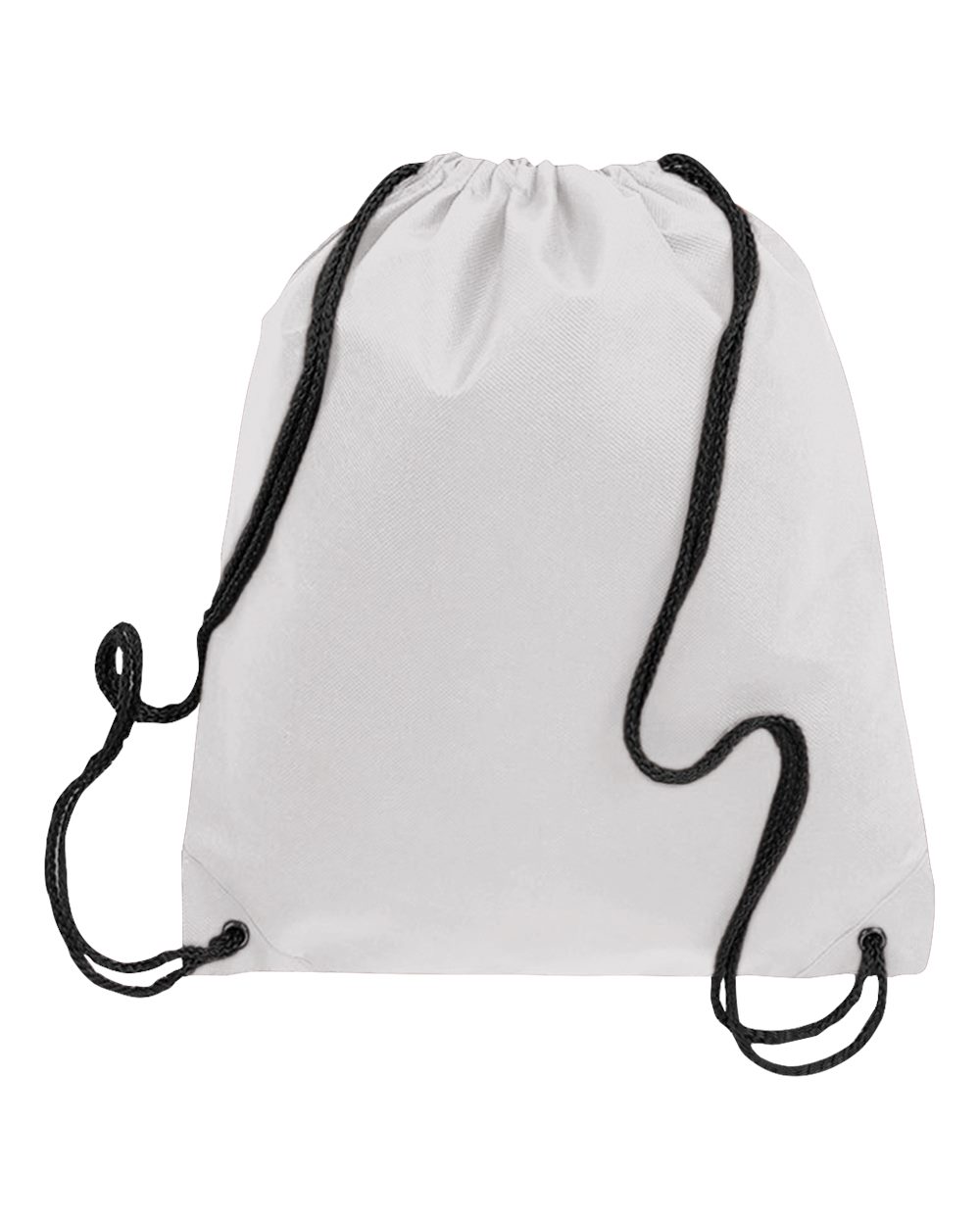 Q-Tees Non-Woven Drawstring Bag. Q1235 - White