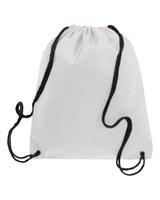 Q-Tees Non-Woven Drawstring Bag. Q1235 - White