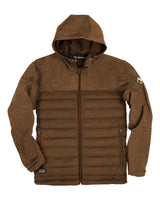 DRI DUCK Men's Pinnacle Soft Shell Puffer Jacket. 5324 - Saddle Heather/ Saddle