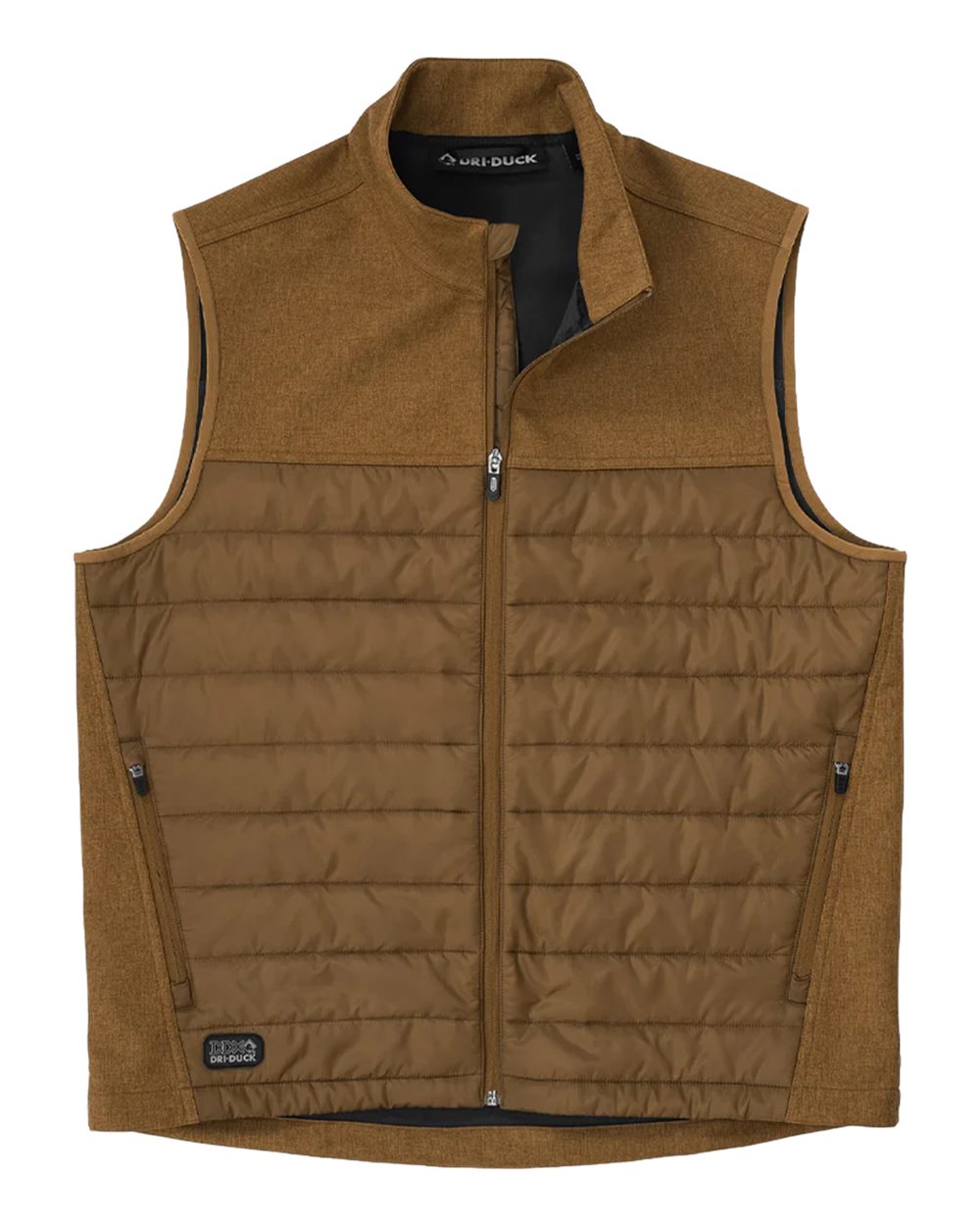 DRI DUCK Men's Summit Soft Shell Puffer Vest. 5318 - Saddle Heather/ Saddle