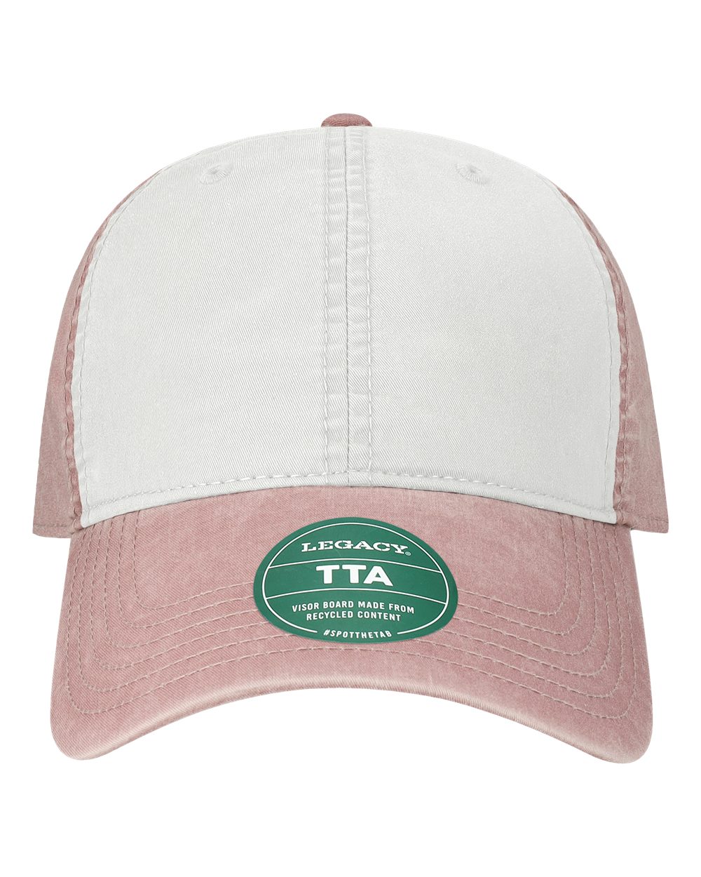 LEGACY Terra Twill Cap. TTA - White/ Dusty Rose