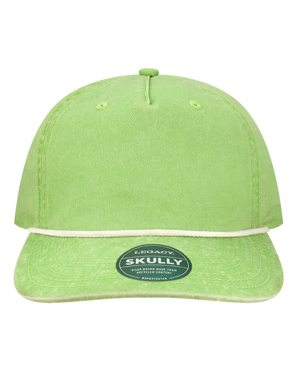LEGACY Skully Rope Cap. SKULLY - Lime Green
