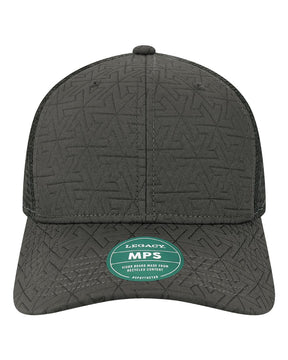 LEGACY Mid-Pro Snapback Trucker Cap. MPS - Black Z - Quilted