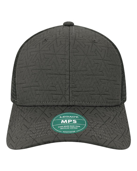 LEGACY Mid-Pro Snapback Trucker Cap. MPS - Black Z - Quilted