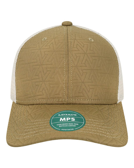 LEGACY Mid-Pro Snapback Trucker Cap. MPS - Brown Z - Quilted