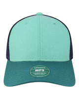 LEGACY Mid-Pro Snapback Trucker Cap. MPS - Mint/ Marine/ Navy