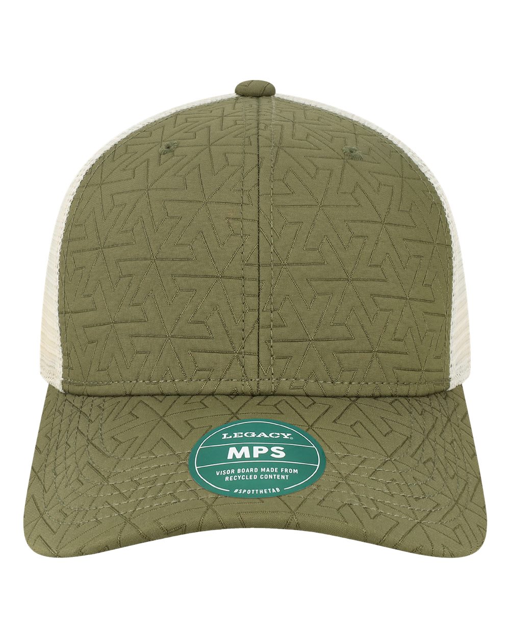 LEGACY Mid-Pro Snapback Trucker Cap. MPS - Olive Z - Quilted