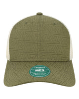 LEGACY Mid-Pro Snapback Trucker Cap. MPS - Olive Z - Quilted