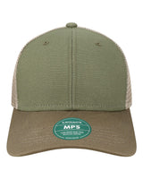 LEGACY Mid-Pro Snapback Trucker Cap. MPS - Olive/ Dark Olive/ Dark Khaki