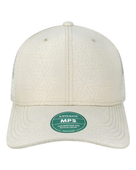 LEGACY Mid-Pro Snapback Trucker Cap. MPS - White Z - Quilted