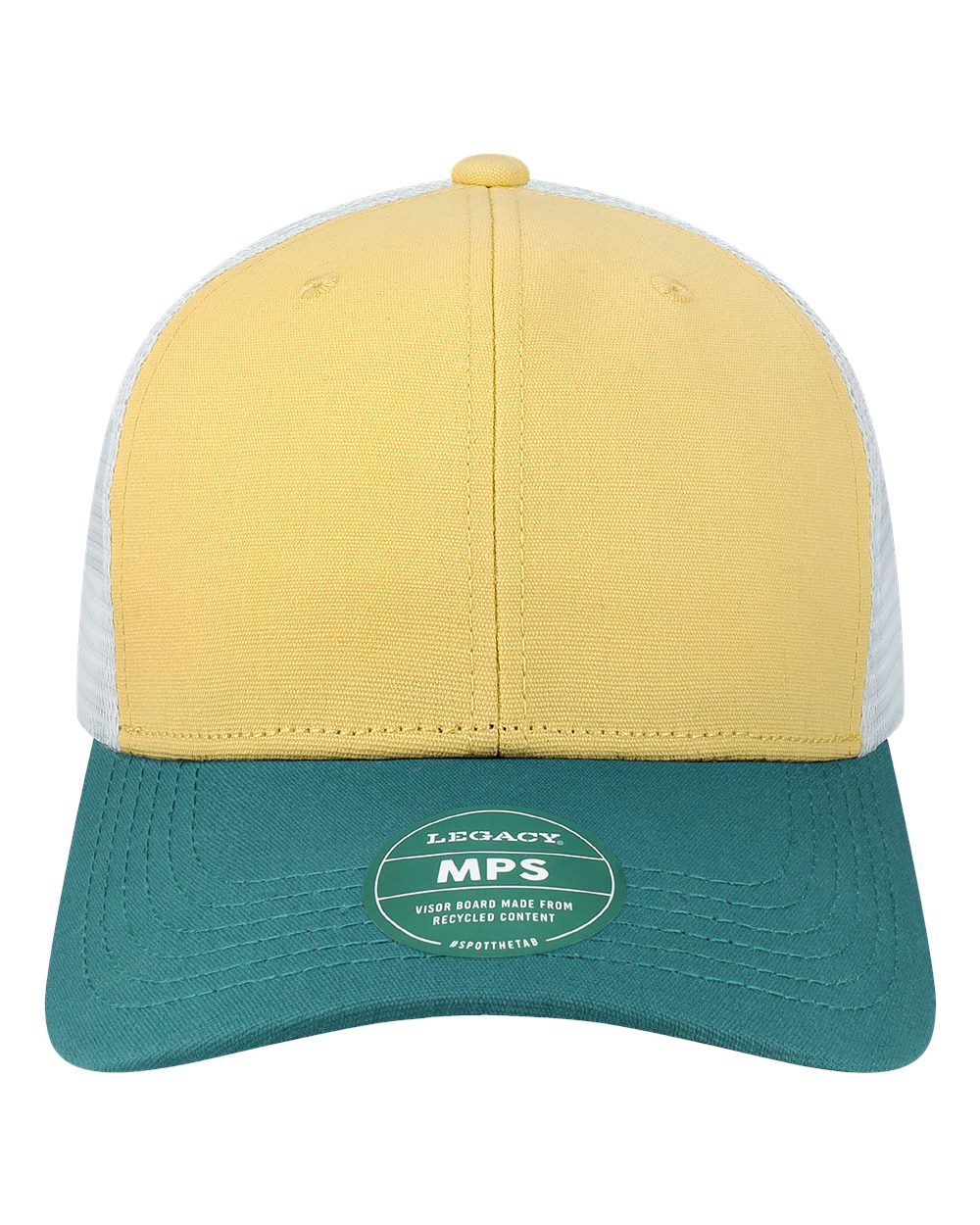 LEGACY Mid-Pro Snapback Trucker Cap. MPS - Yellow/ Marine/ White