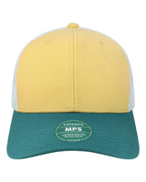 LEGACY Mid-Pro Snapback Trucker Cap. MPS - Yellow/ Marine/ White