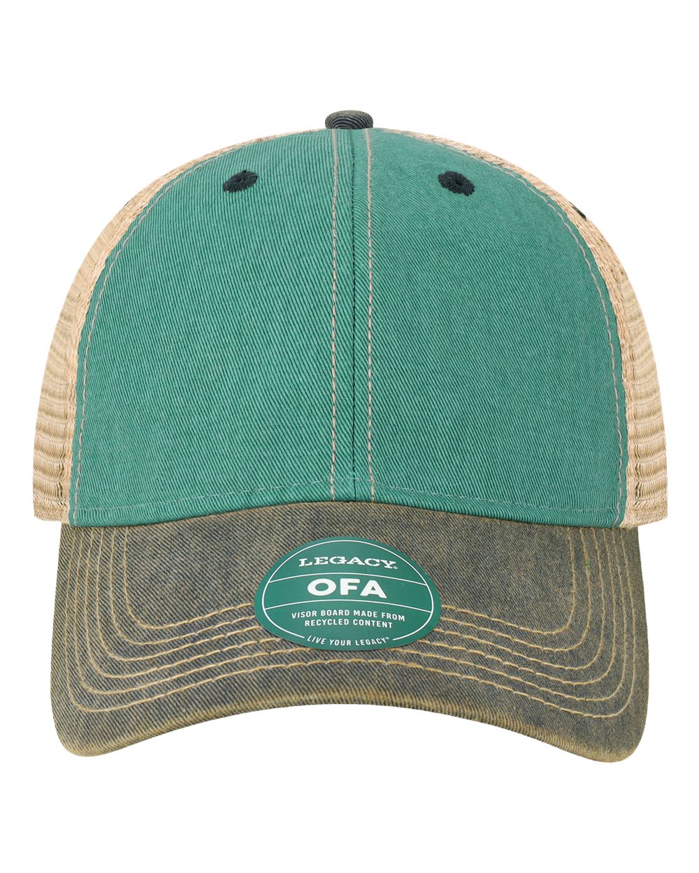 LEGACY Old Favorite Trucker Cap. OFA - Aqua Blue/ Navy