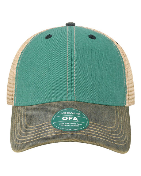 LEGACY Old Favorite Trucker Cap. OFA - Aqua Blue/ Navy