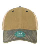 LEGACY Old Favorite Trucker Cap. OFA - Dark Tan/ Navy
