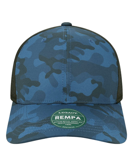 LEGACY Reclaim Mid-Pro Adjustable Cap. REMPA - Blue Camo/ Black