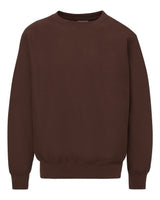 MV Sport Unisex Pro-Weave® Crewneck Sweatshirt. 496 - Espresso Brown