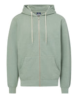 MV Sport Unisex Retro Heather Full-Zip Hooded Sweatshirt. 2349 - Greenstone