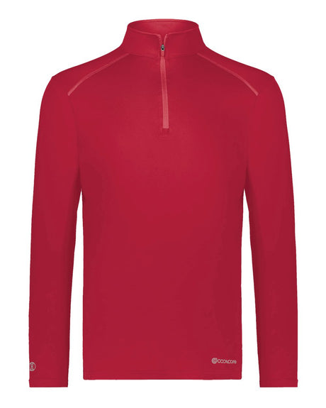 Holloway Men's CoolCore® Quarter-Zip Pullover. 222140 - Scarlet